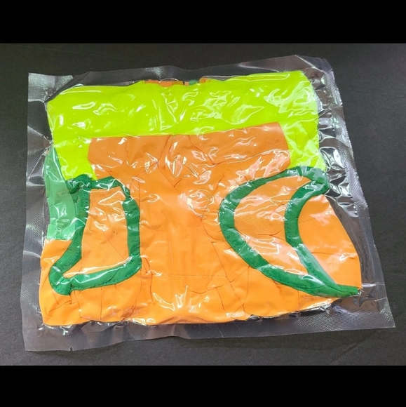 Green, Orange & Yellow Winter Pet Vest Jacket Size Large New - Picture 5 of 7